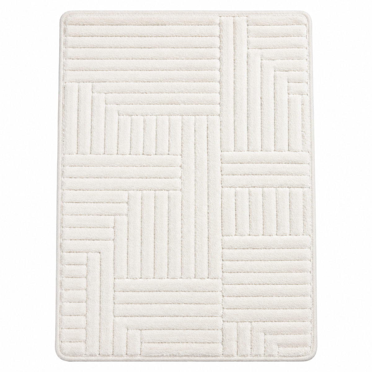 2-Piece Bath Mat Set – Ecru