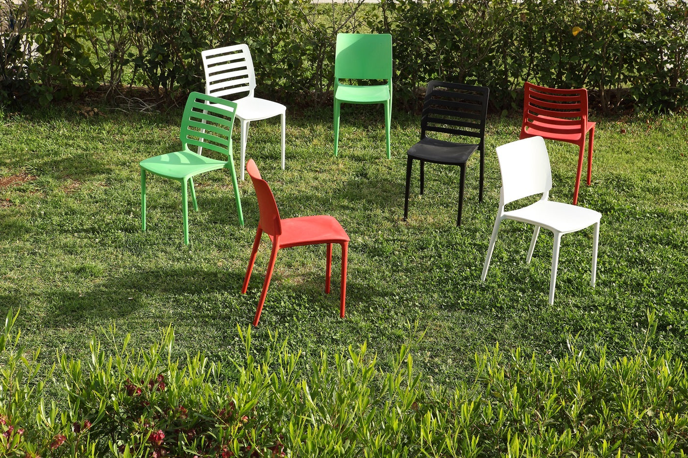 Miss A Armless Dining Chair for Indoor & Outdoor Use
