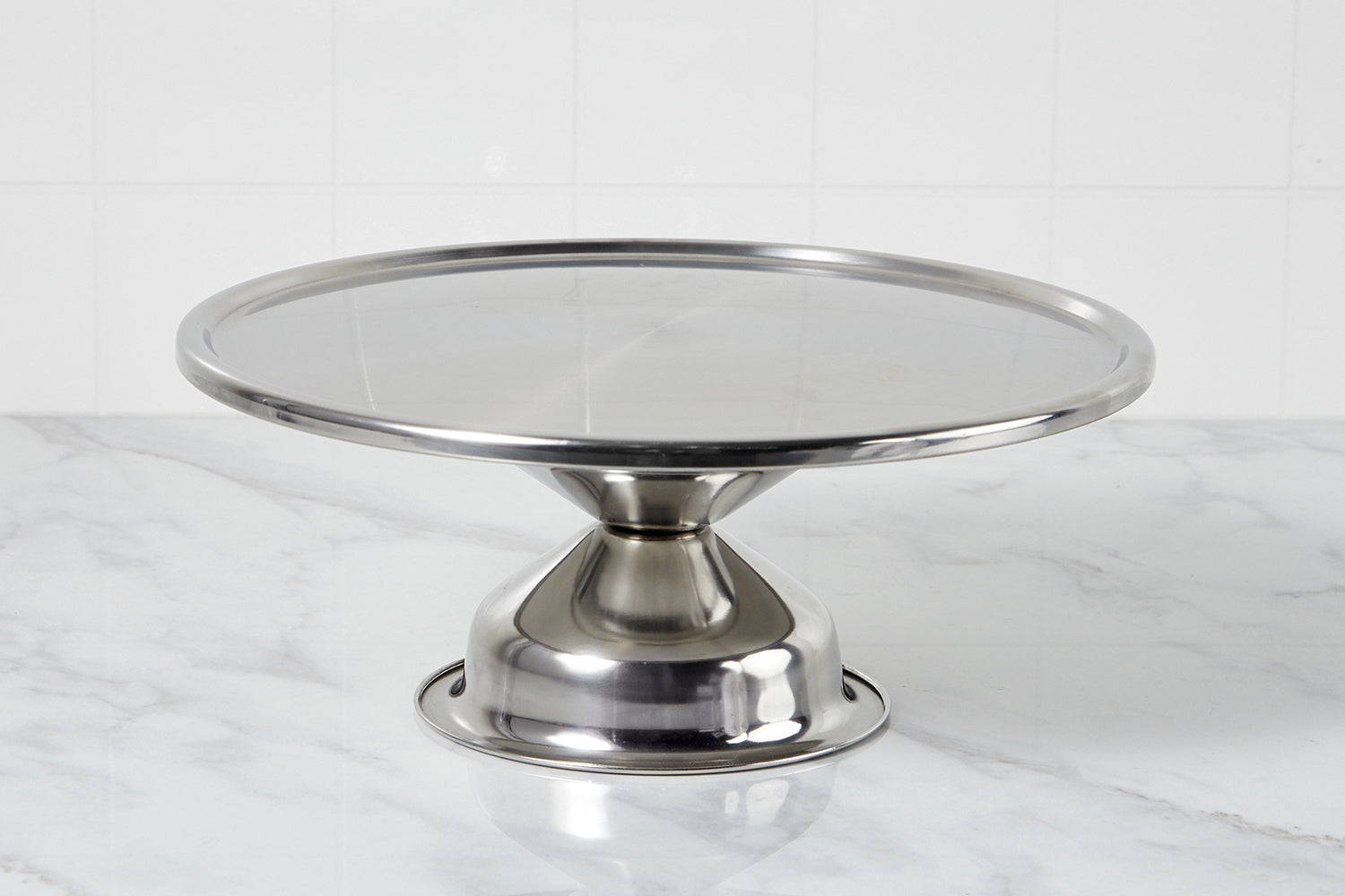 Pastry Plate Stainless Steel 33 cm