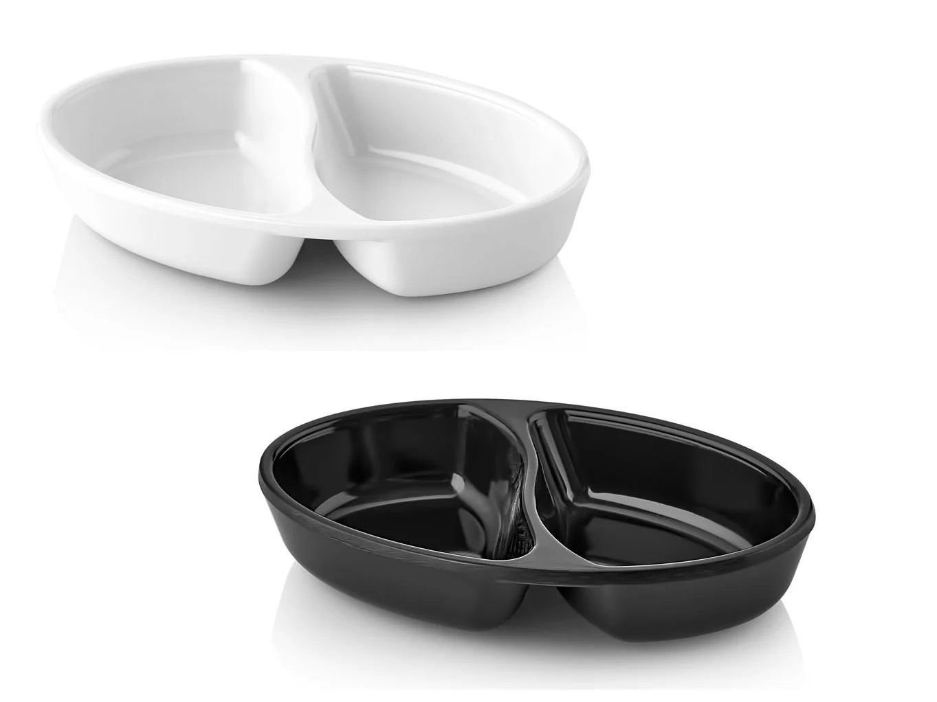 Melamine Chip & Dip Plate – 6.5 × 11 cm