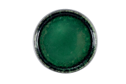 Round Black and Green Dessert Plate, Stoneware, Unique Modern Tableware