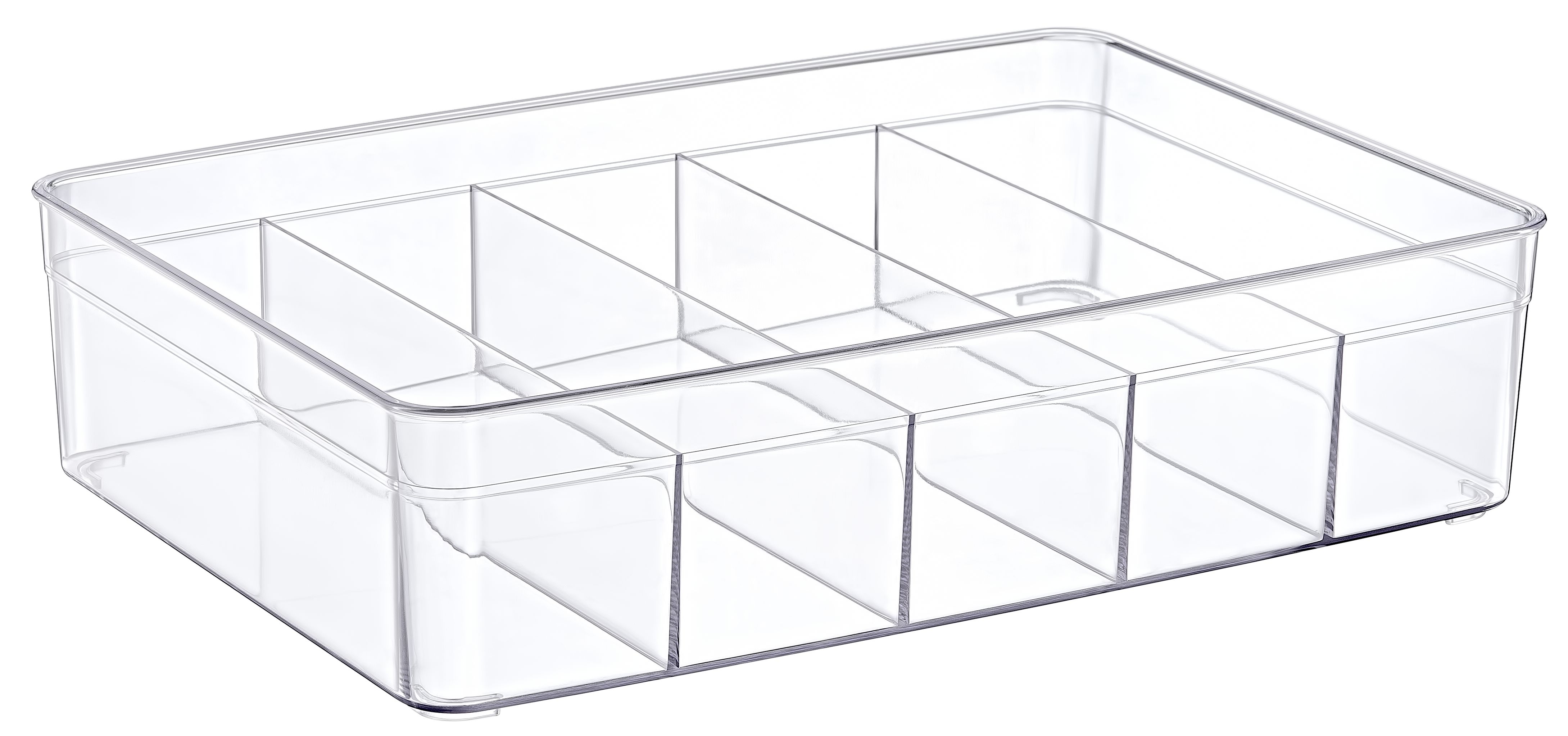 CLEAR 5 GRIDS ORGANIZER - Transparent, Multiple Sizes