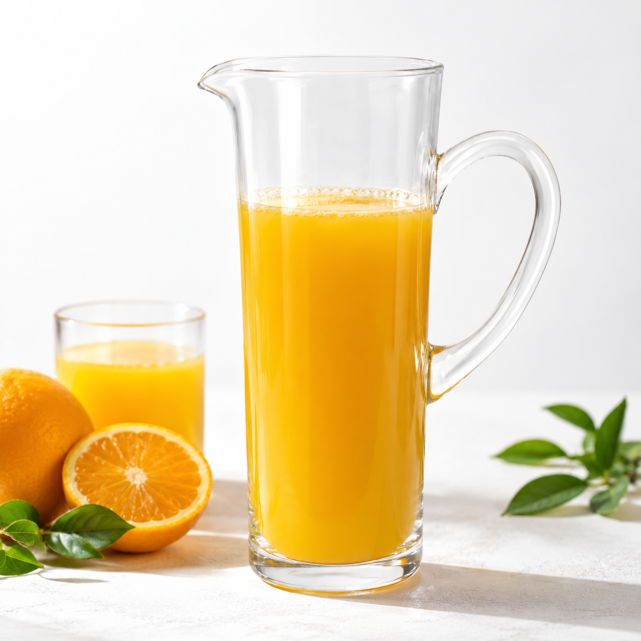 ELEGANT GLASS JUG – H28 CM