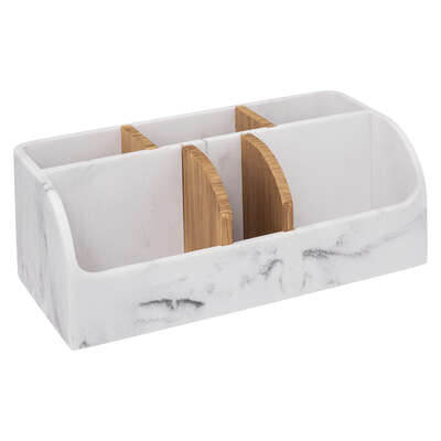 ORGANIZER 6 COMPARTMENT LEA for Home and Office