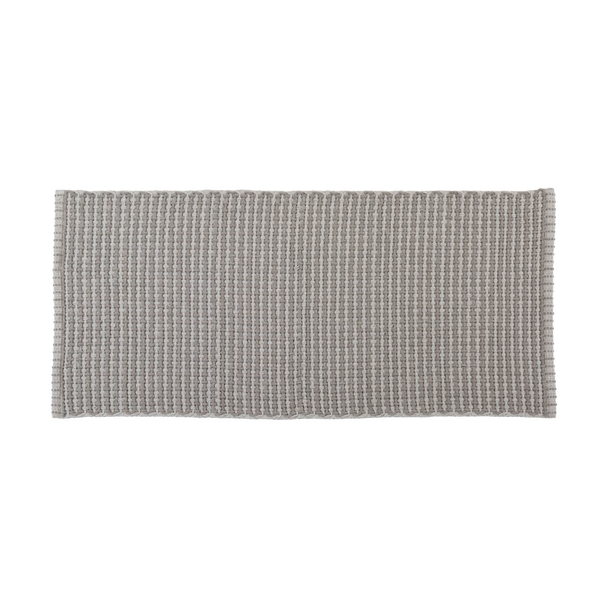 Weaved Mat Cotton Polyester Rustic Bath Mat 120 x 50 cm