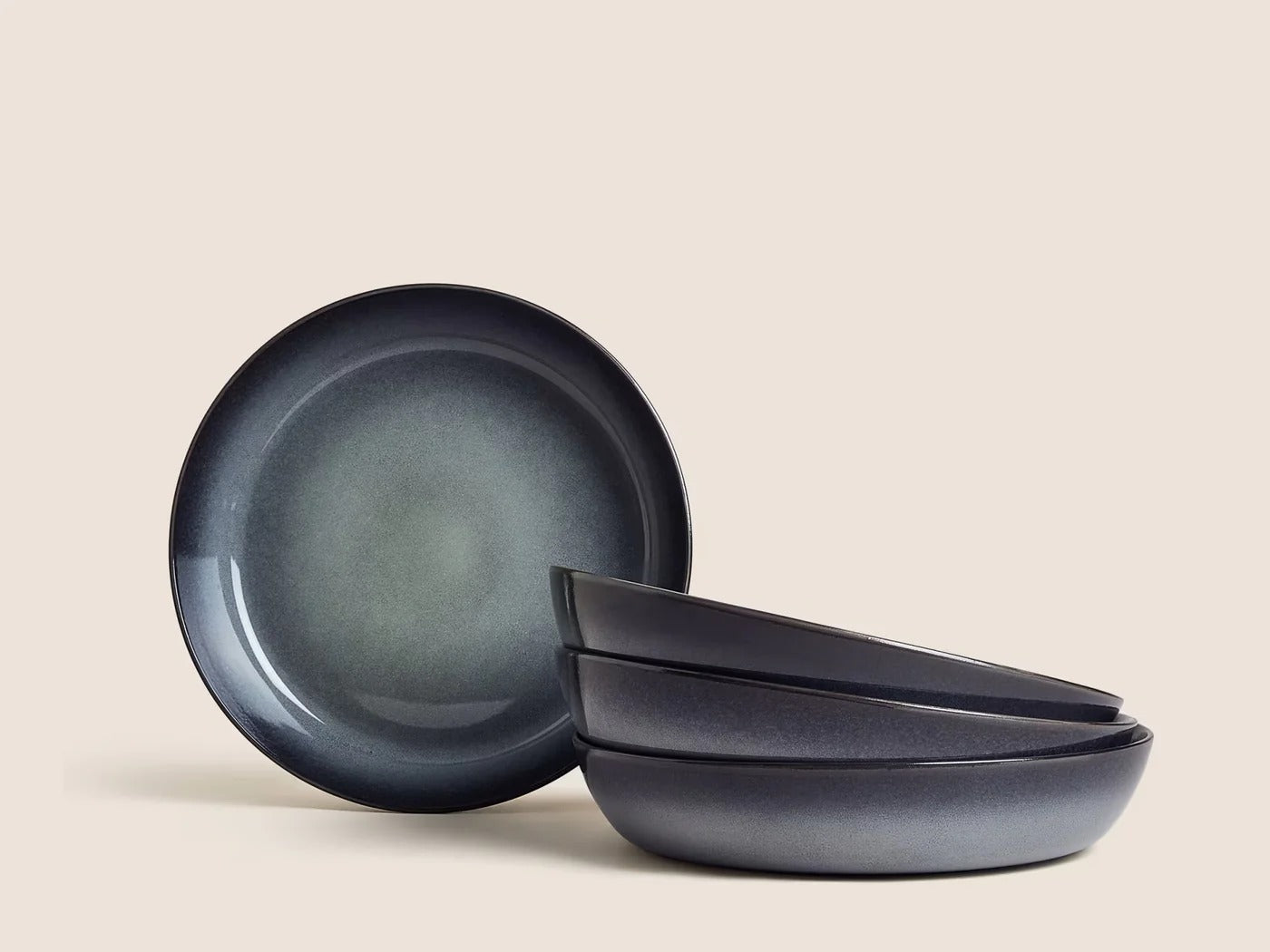Gray Glazed Deep Plate