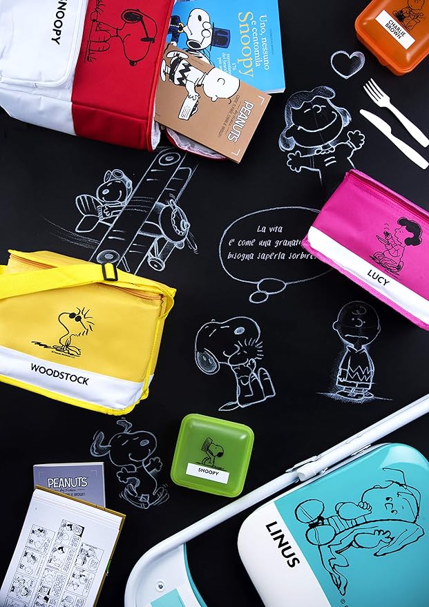 "Peanuts" Fuchsia Lucy Lunch Box Insulated Cooler Bag for Kids