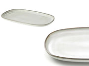 Gray Oval Serving Plate