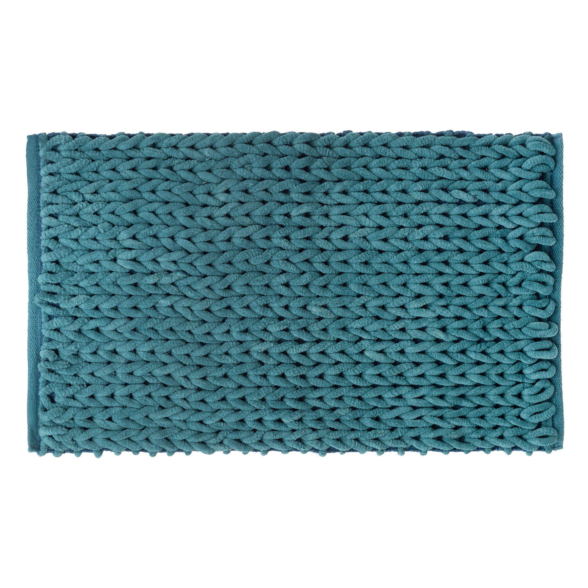 THICK BATHMAT - Plush Polyester & Cotton, Rectangular, Multiple Colors