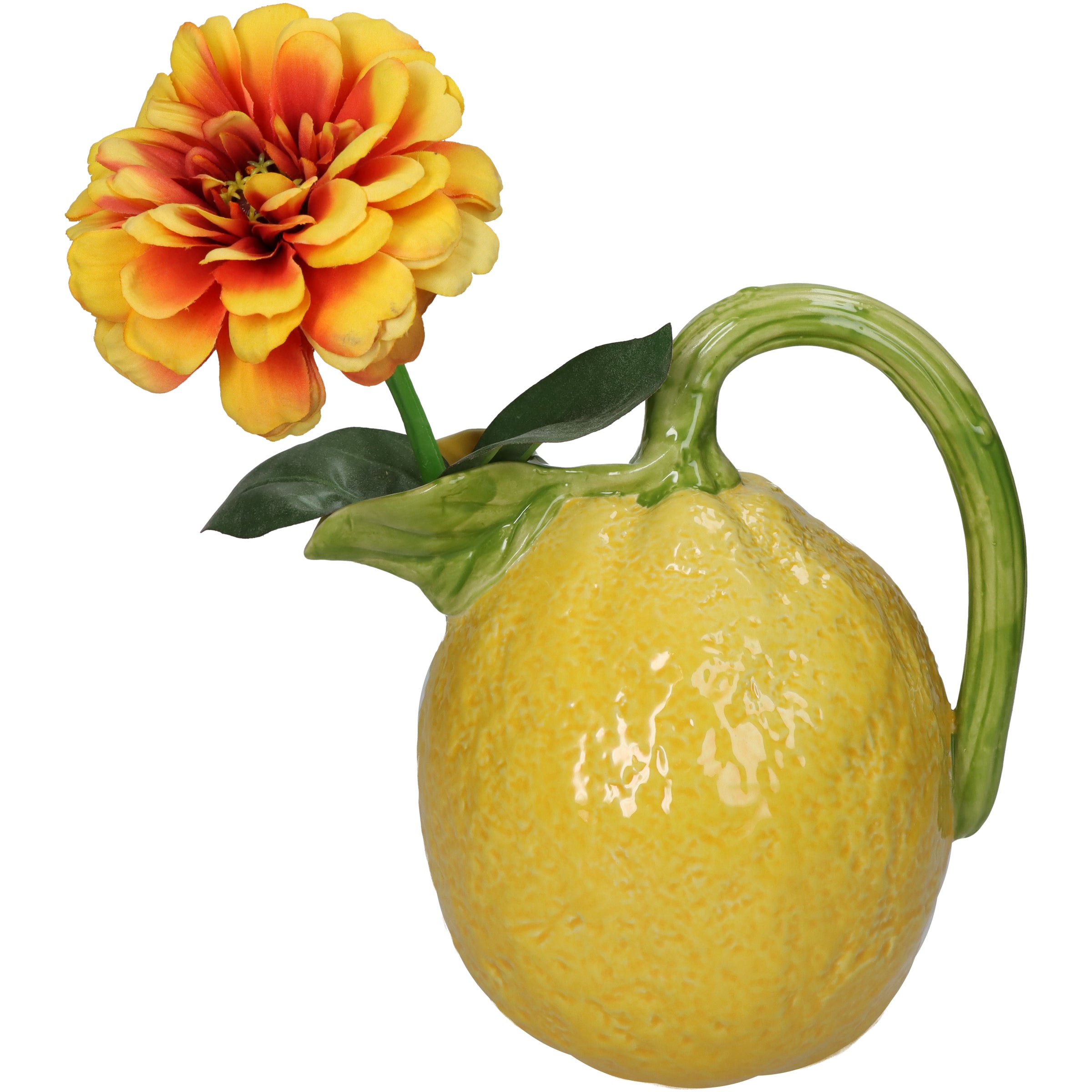 Lemon Earthenware Vase - Unique Home Décor