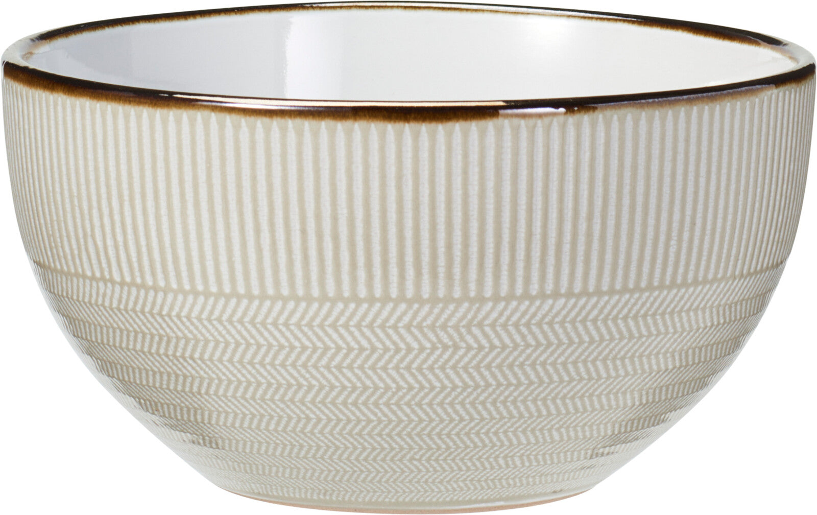 Stoneware Bowl 600ml Embossed Winter Garden D14xH7cm Pink Green Grey