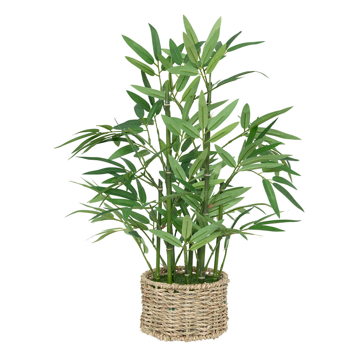 Artificial Bamboo Plant 'Ly' with Straw Planter
