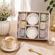 Meadow Flowers Coffee Cup & Saucer – 100 ml