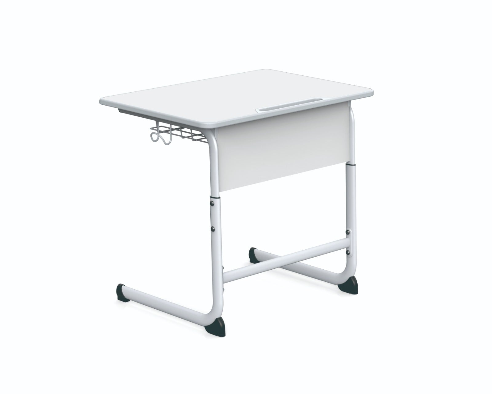 Solo Desk Adjustable Student Desk with Shelf