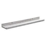 Wall Shelf MDF, Grey Oak, 58x10x4 cm