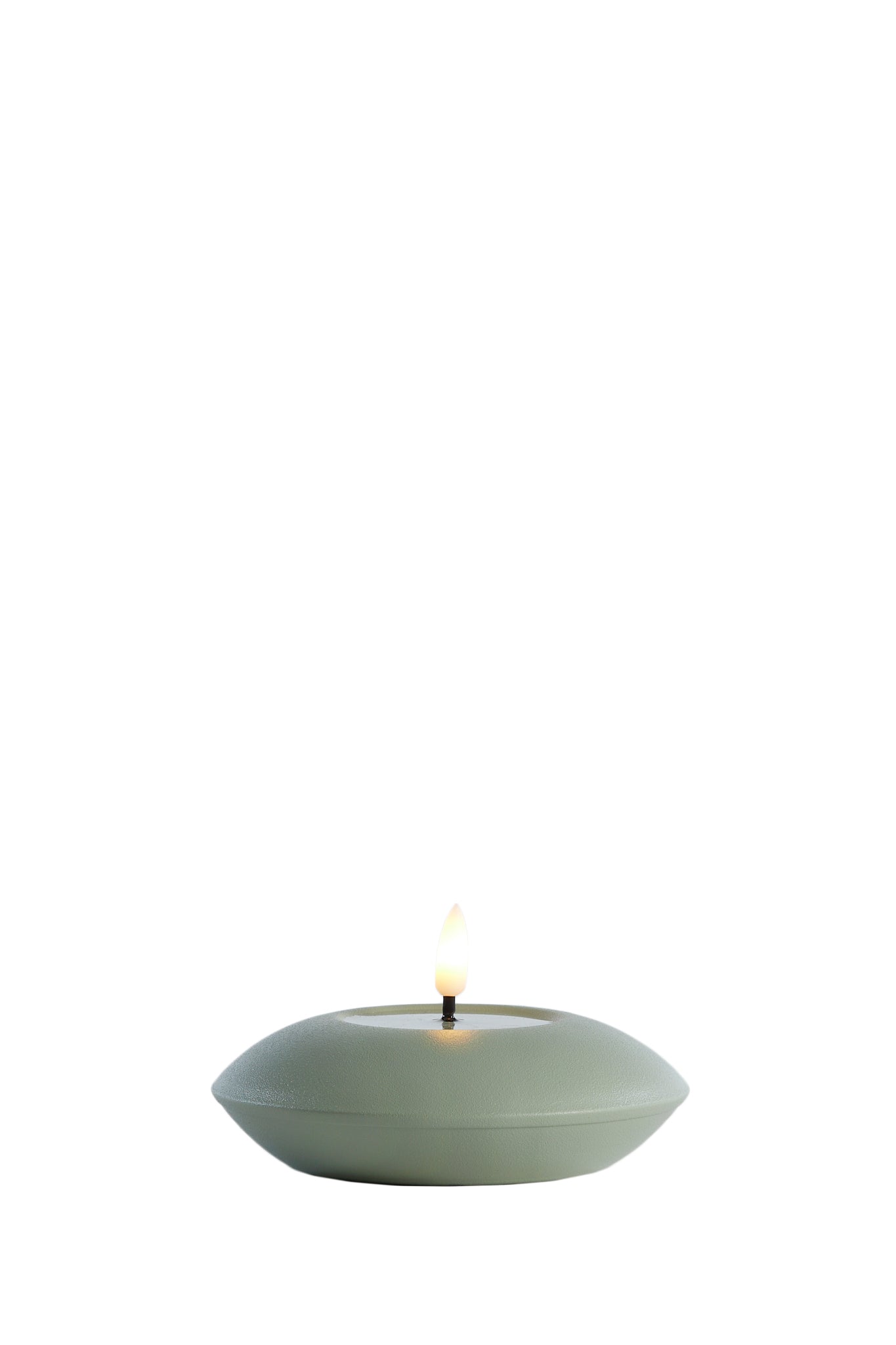 Table Lamp Led Green Round Metal Modern Accent Light