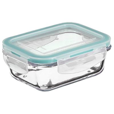 Glass Storage Box with Clip Closure System