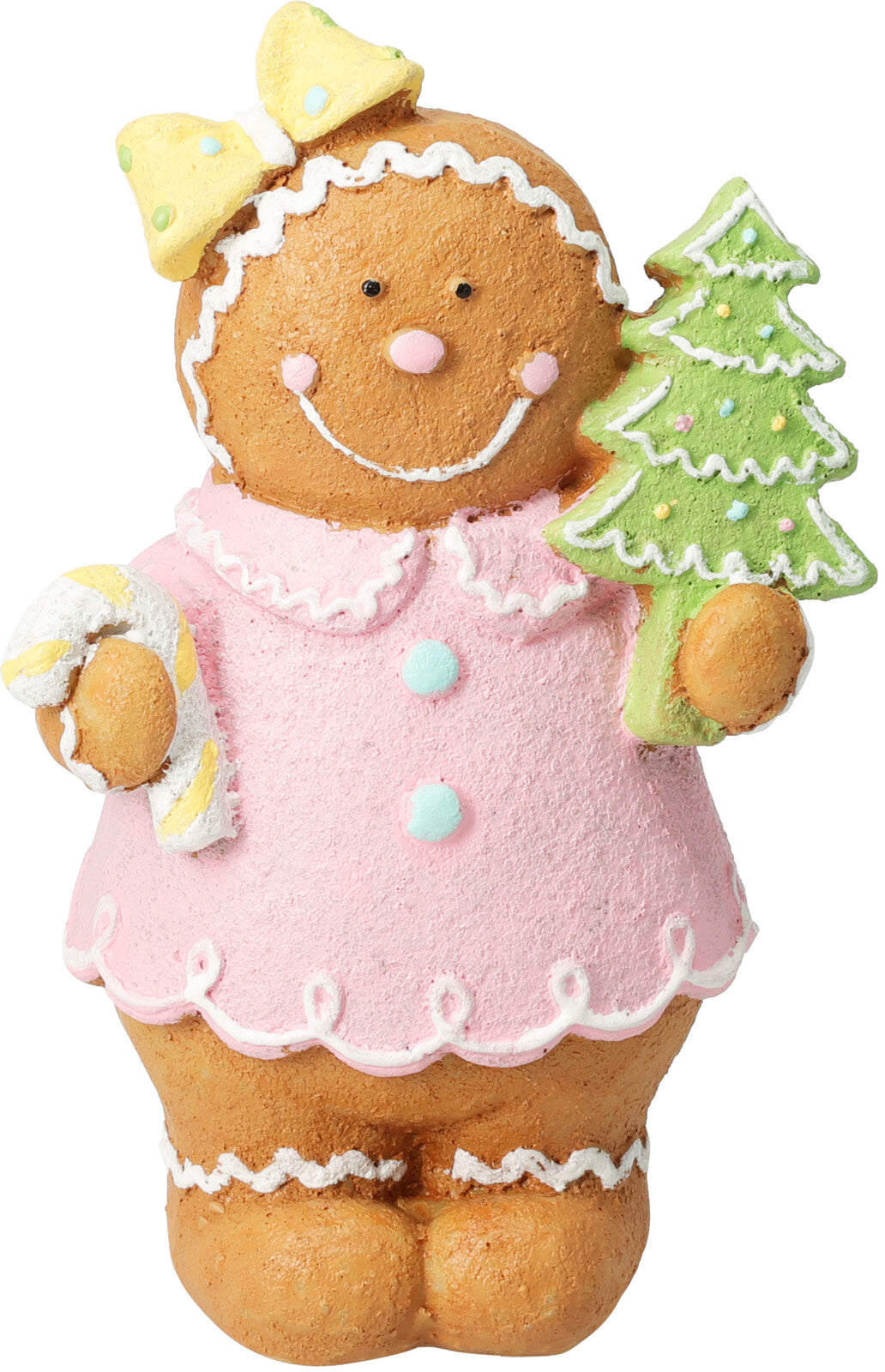 Gingerbread Decoration - Polyresin Christmas Figurine 11x5.3x17 cm