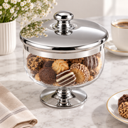 Glass Storage Jar on Stand with Lid – 1200ml