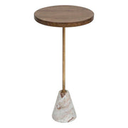 Neith Coffee Table with Steel Base and Marble Top