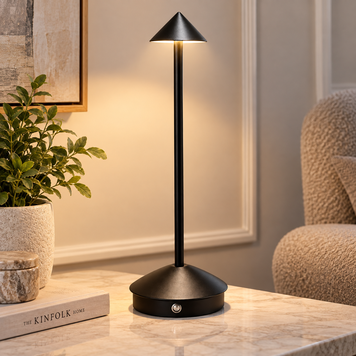 Iron LED Table Lantern 5W – Black