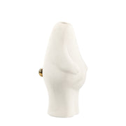 Standing Rabbit Ceramic Vase - White, Whimsical Home Decor Accent