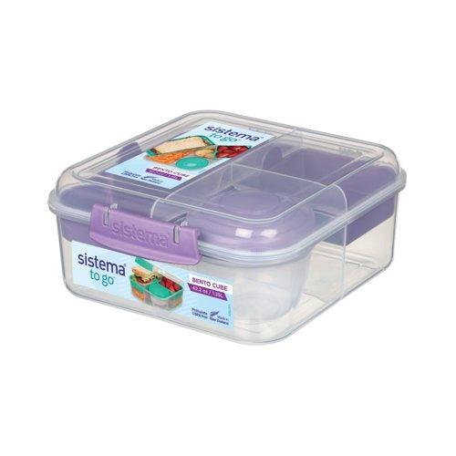 To Go Cube Bento Box with Yogurt Pot – 1.25L