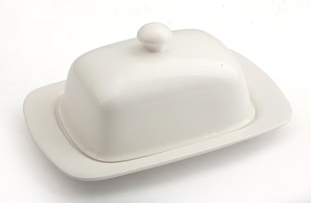 Wilmax England Porcelain Butter Dish