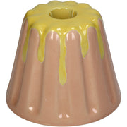Candle Stick Holder with Playful Pudding Design