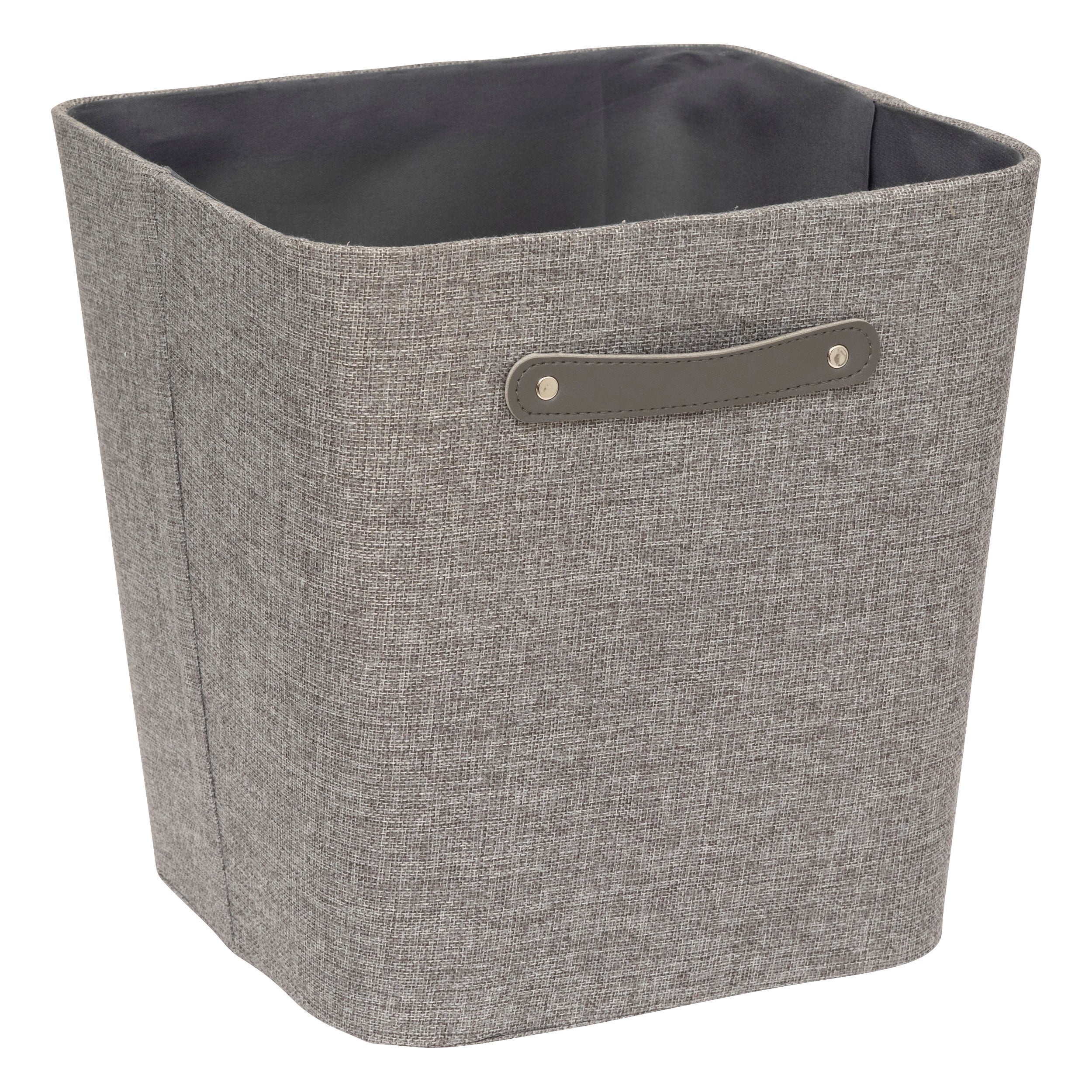 Fabric Storage Box 31cm - Square Polyester Organizer with Handle