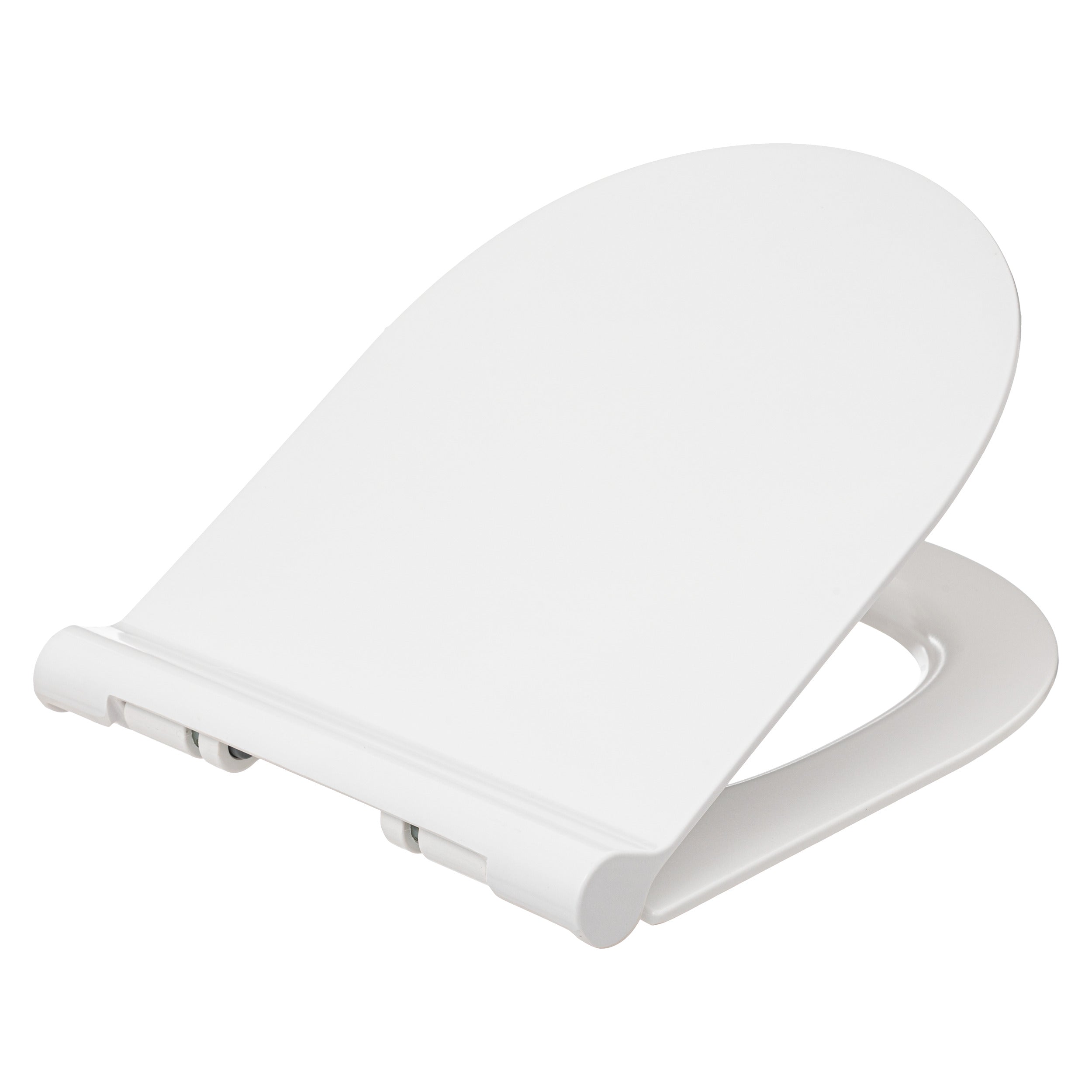 Soft Close Toilet Seat Thin, Universal Hinges, Oval Design
