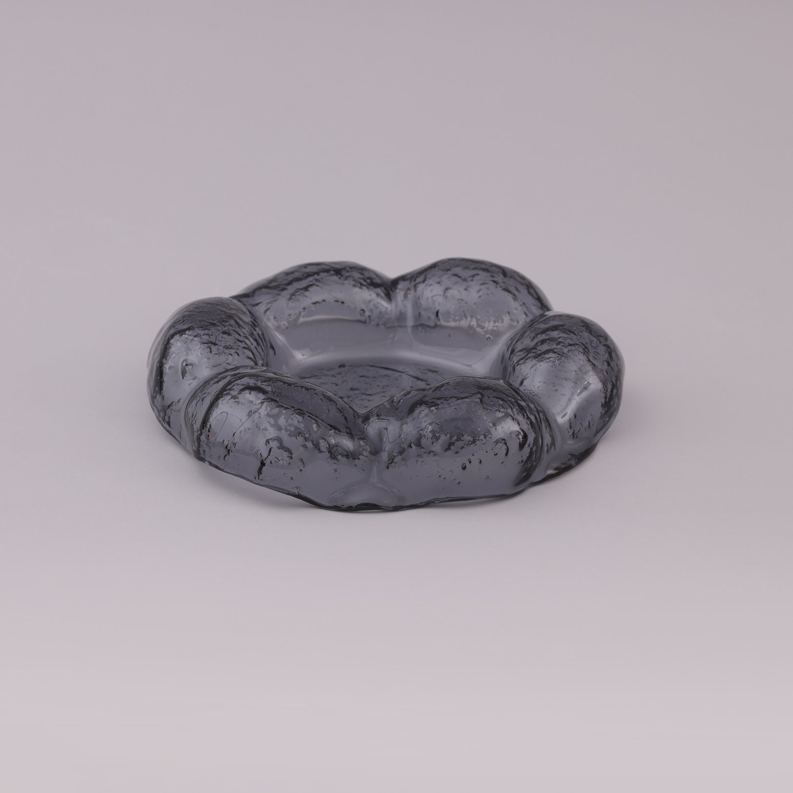 Handmade Cloudy Glass Serving Plate