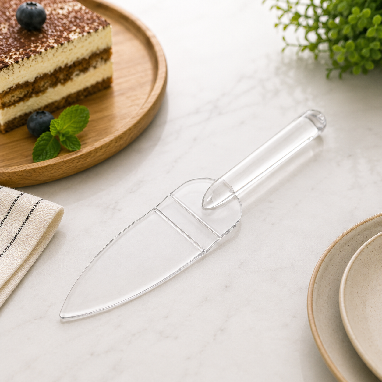 High Quality Plexi Cake Server
