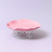Handmade Ceramic Serving Plate with Glass Stand