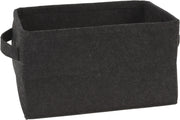 STORAGE BASKET FELT, Black, Multiple Sizes