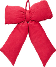 Bow Stuffed Red Polyester Christmas Decoration 30x13x40cm
