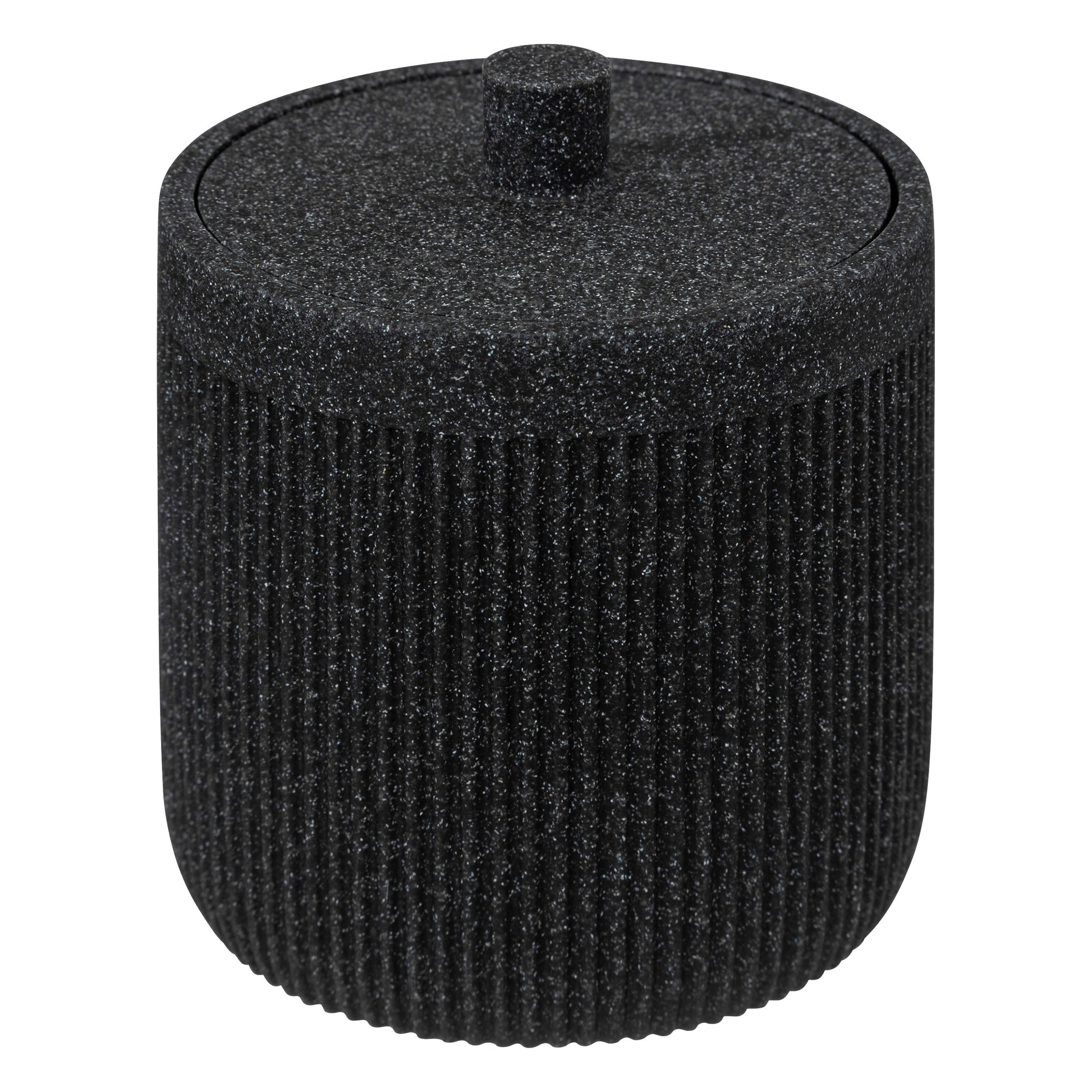 Cotton Pot Ardoise Onyx - Stylish Polyresin Jar