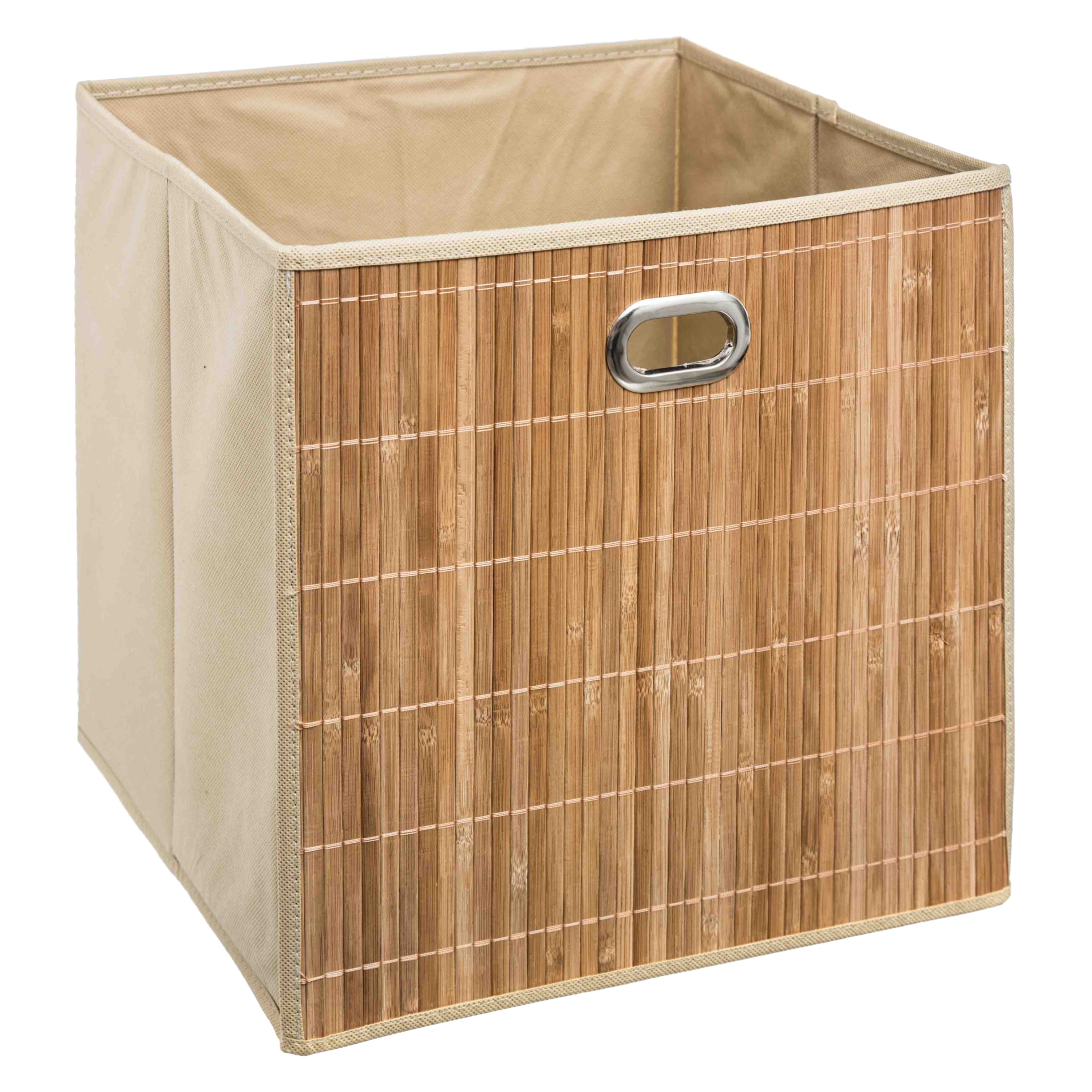 Basket Bamboo Nat - Beige, 31.2 x 31 x 31.5 cm