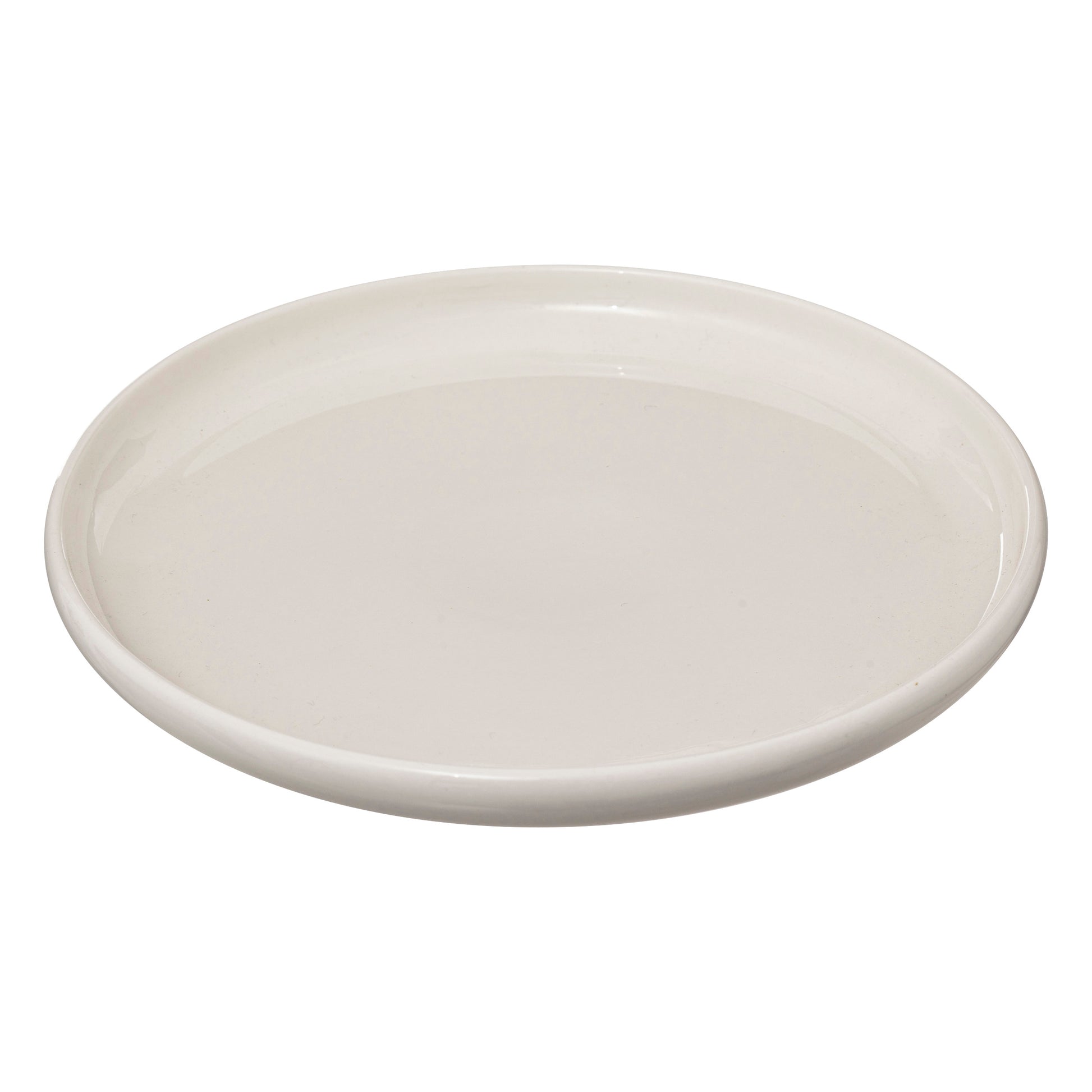 Nora dessert plate diam 21 cm | Porcelain, Cream Glaze