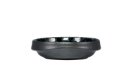 Round Black and Green Deep Plate Stoneware Modern Tableware