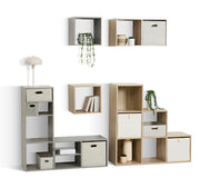 Cotty Storage Box - Beige Foldable 31x31x31 cm Cardboard Organizer