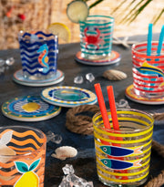 CORFU' Pack of 6 Printed Glasses