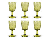 "Leaf" Pack Of 6 Goblets