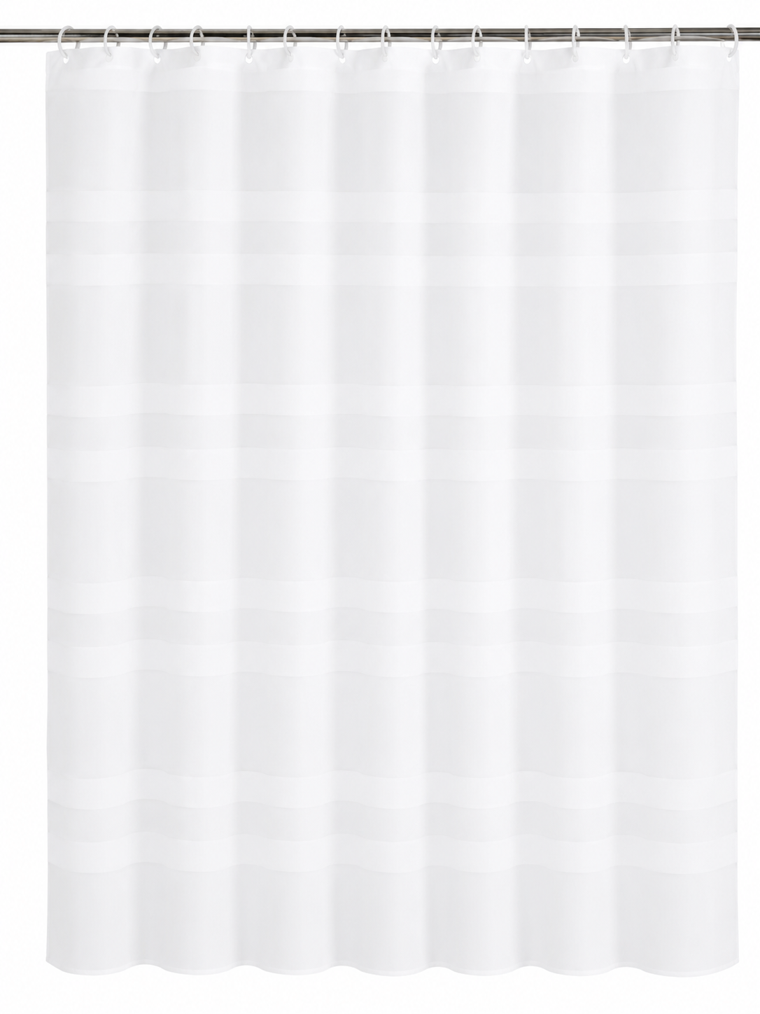 SHOWER CURTAIN 180 × 180CM – WHITE (100% PEVA)