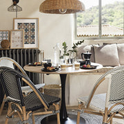 ELIAS Dining Table - Scandinavian Design, Oak Veneer, Metal Legs