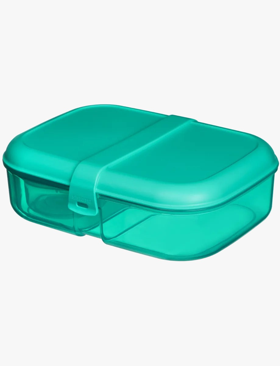 Sistema Ribbon Lunch Box with Yogurt Pot, Assorted Colors