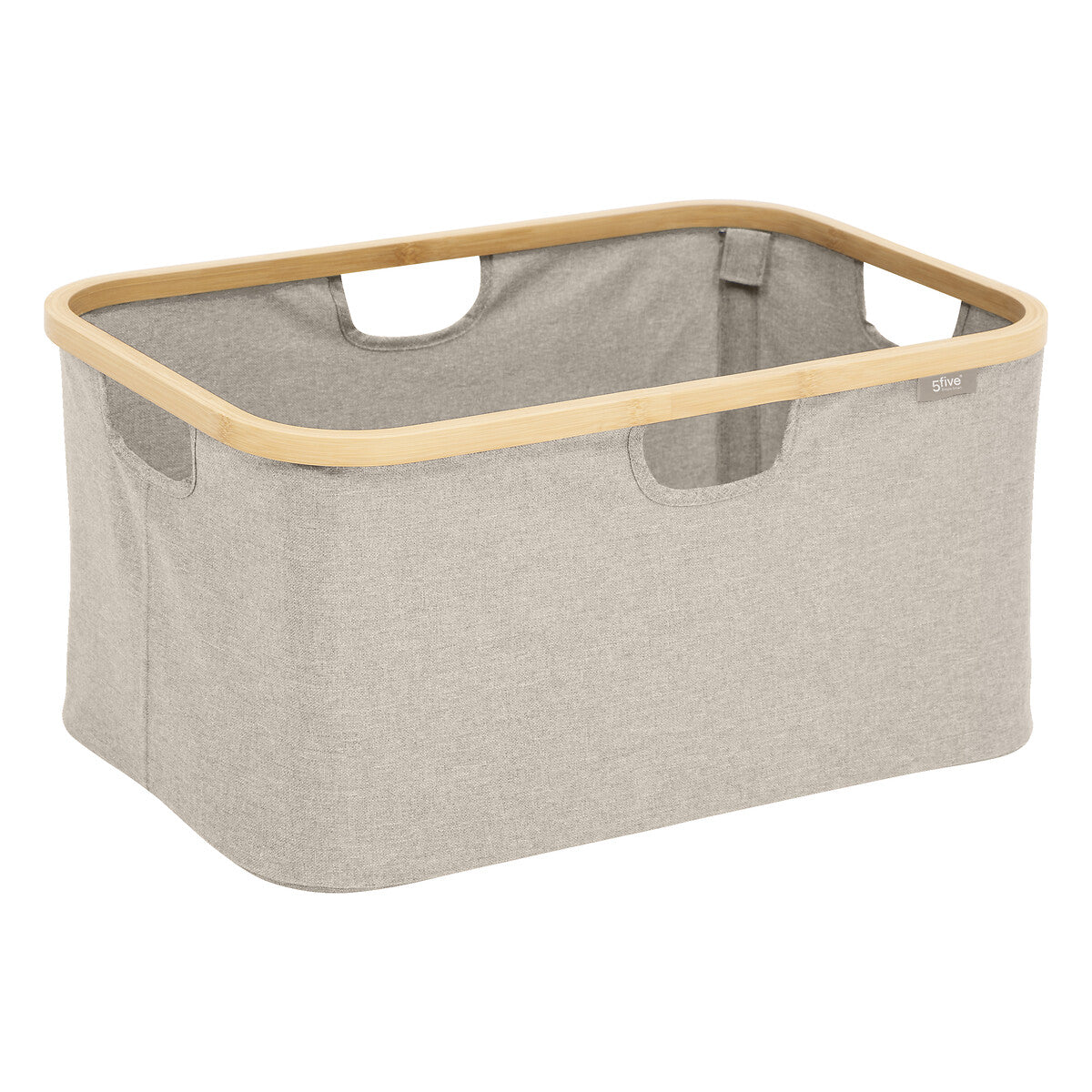 Foldable Basket Tidy Box with Bamboo Frame
