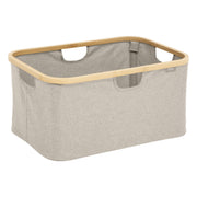 Foldable Basket Tidy Box with Bamboo Frame