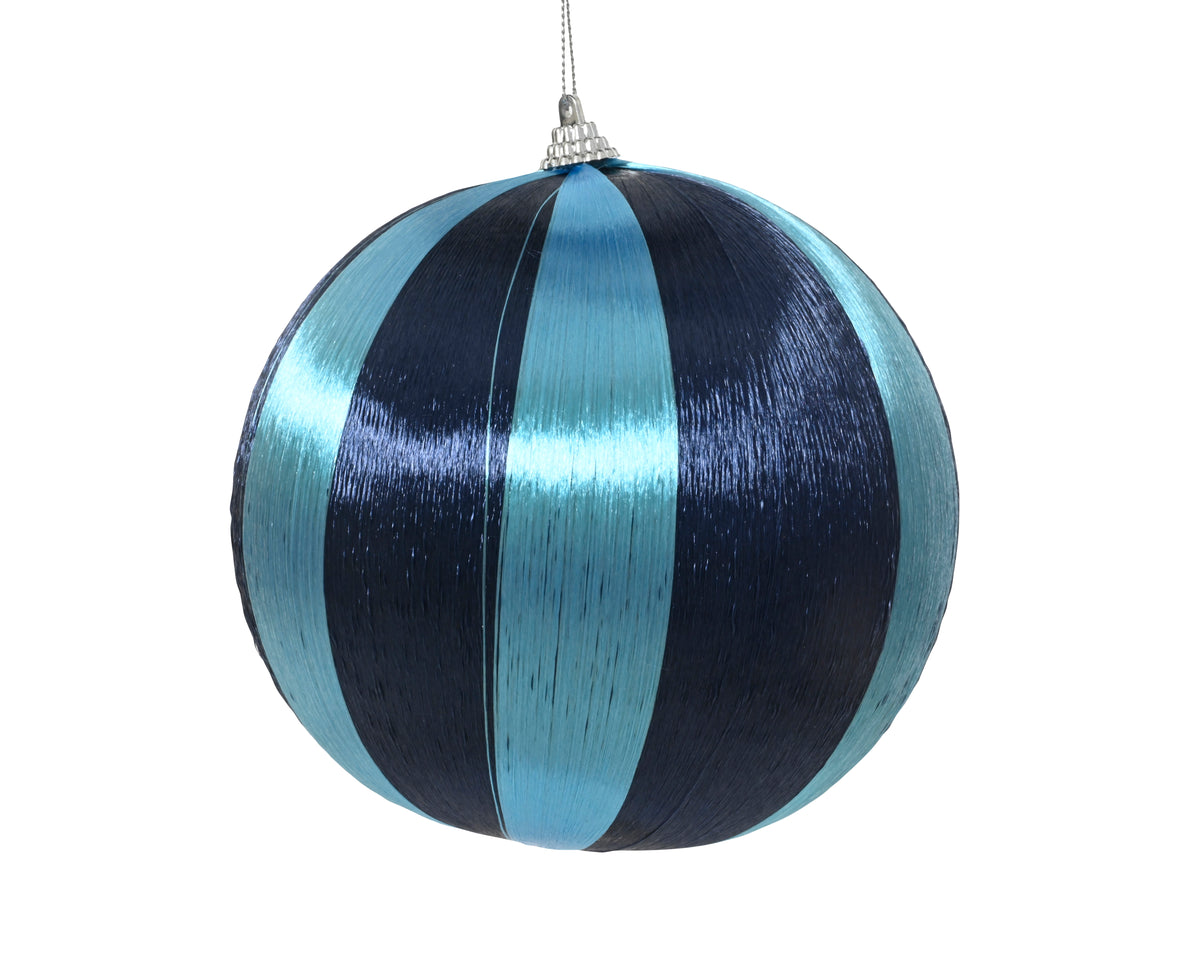 Bauble Foam Shiny Thread 8cm with Hanger - Red, Pink, Blue, Fushia