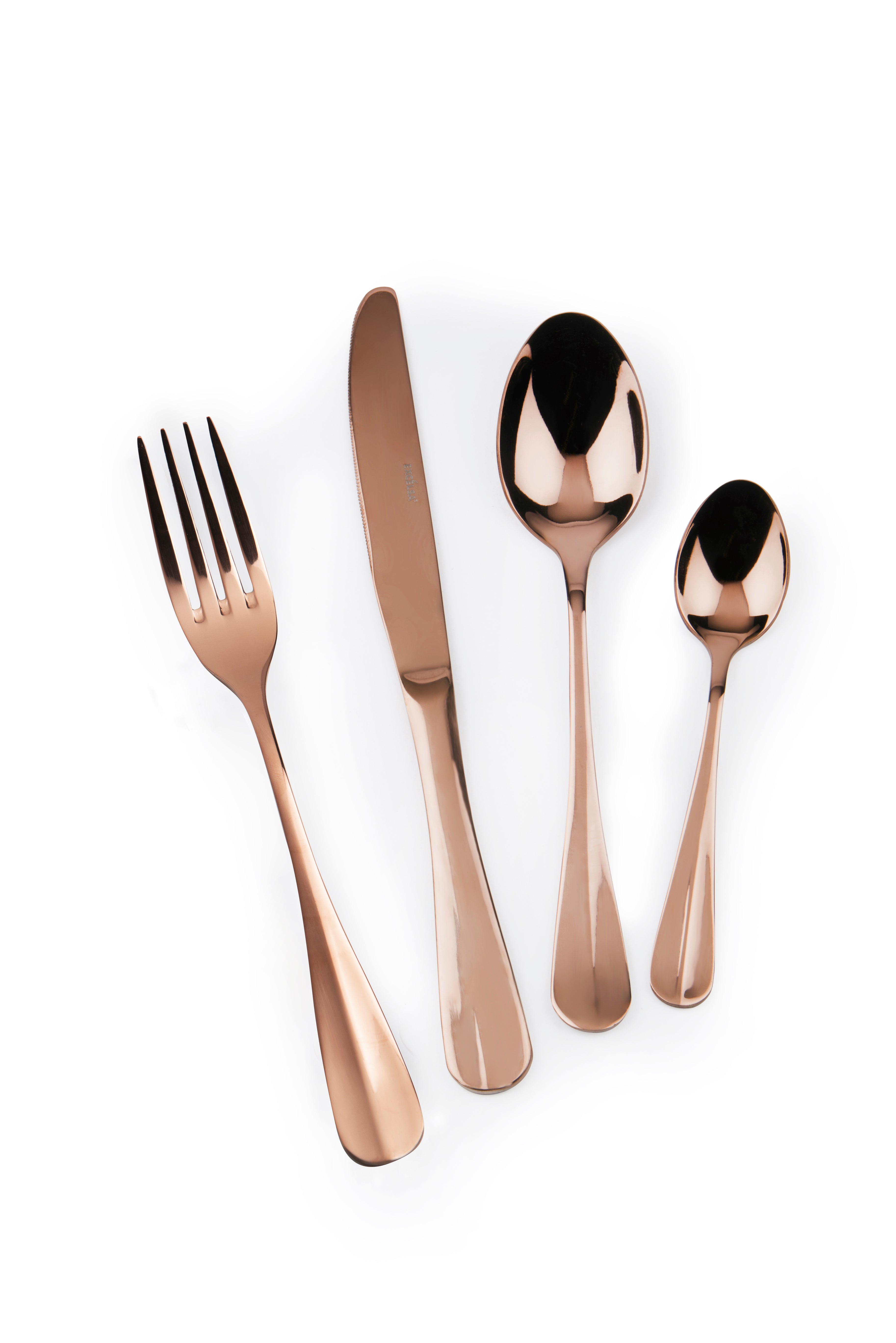 Copper 24 PCS Cutlery Set